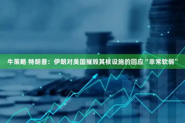 牛策略 特朗普：伊朗对美国摧毁其核设施的回应“非常软弱”