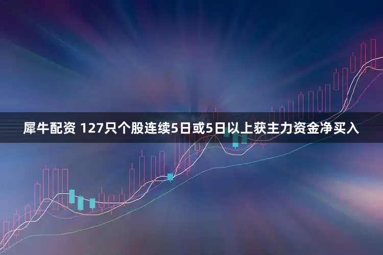 犀牛配资 127只个股连续5日或5日以上获主力资金净买入