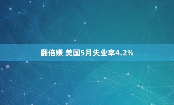 翻倍赚 美国5月失业率4.2%